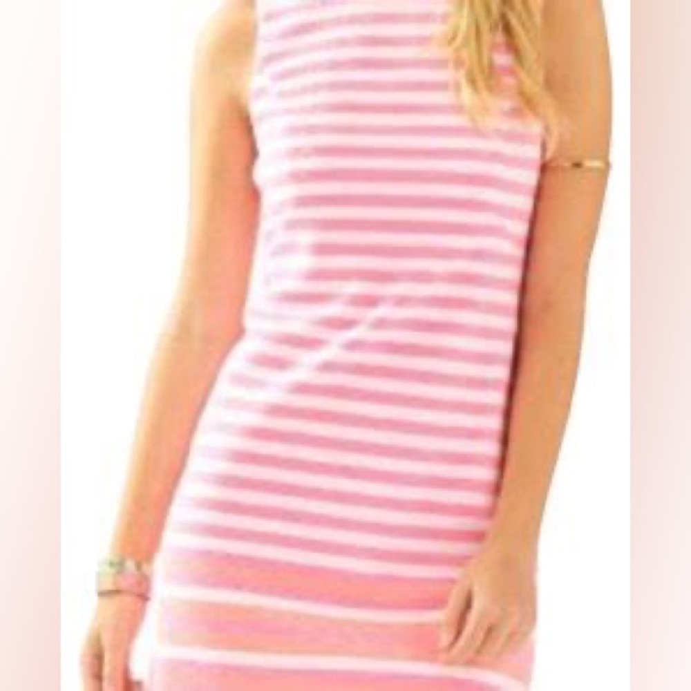 Lily Pulitzer pink and white striped dress